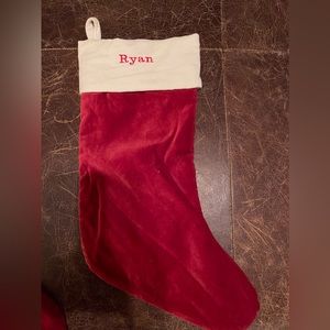 Pottery Barn stocking “”Ryan”
